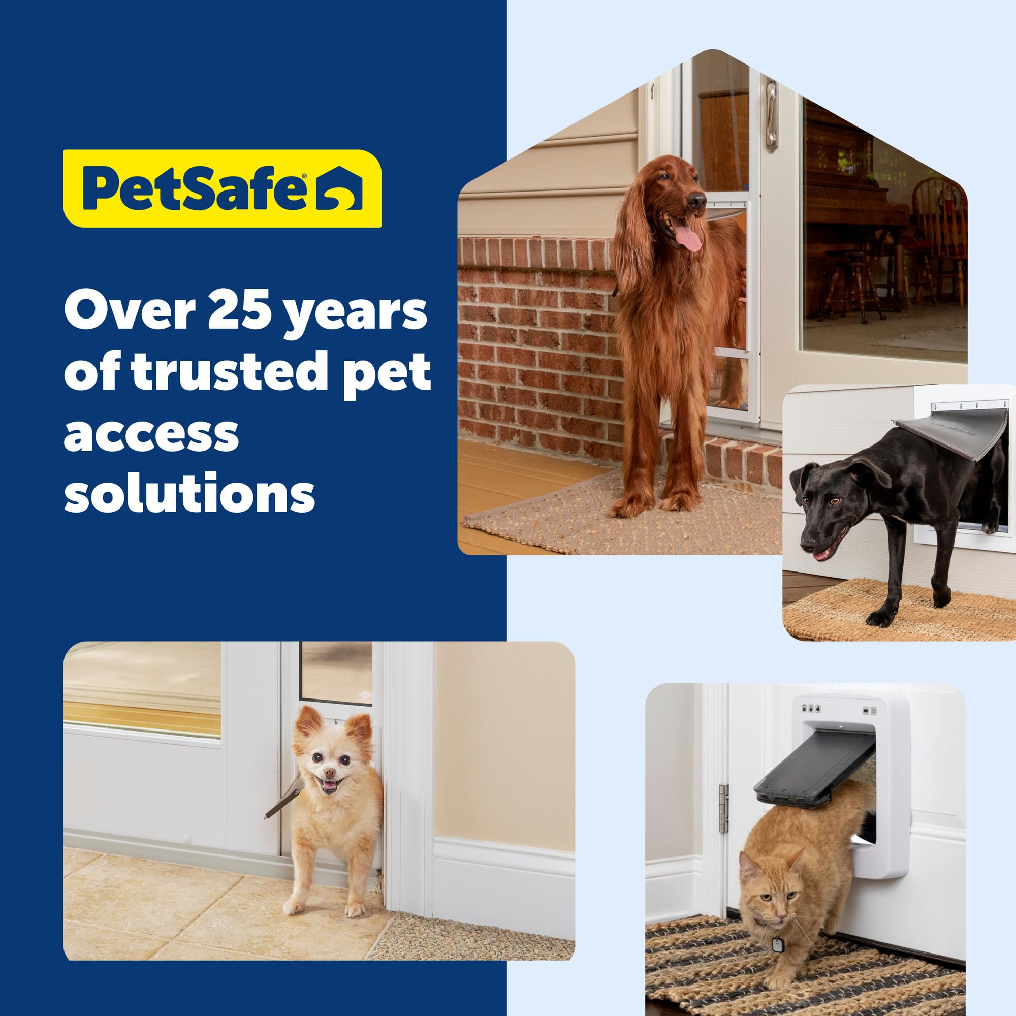 PetSafe Dog Door for Screen Door Size Large for Dogs and Cats up to 100 lb Use in Screen Doors Window Screens and Porch Screens