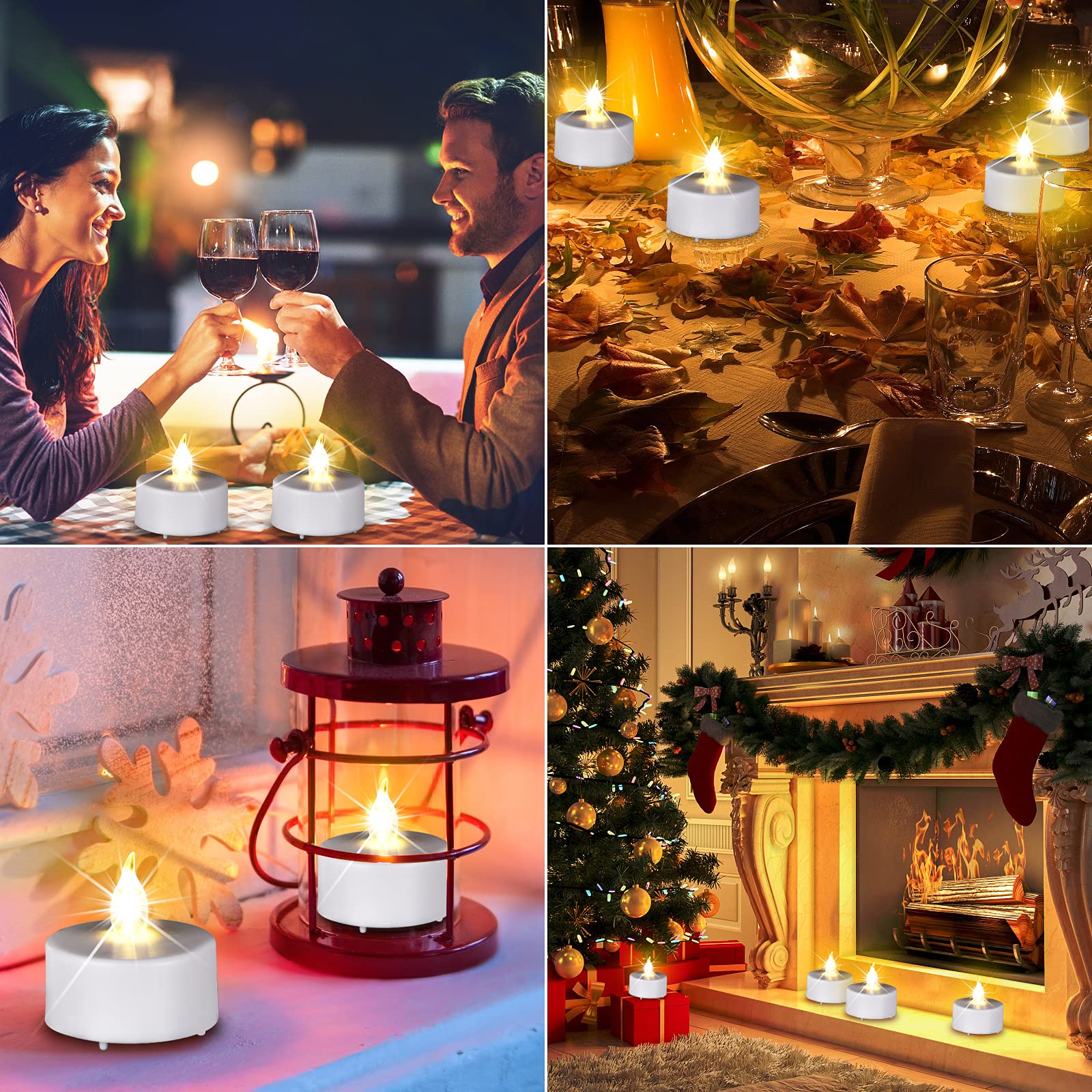 Tea Light Candles with Remote Control,Flickering Flameless LED Candle,Long Lasting 400+Hours,Battery Operated with Timer for Home Decoration Seasonal &Festival Celebration Warmyellow (5pcs)