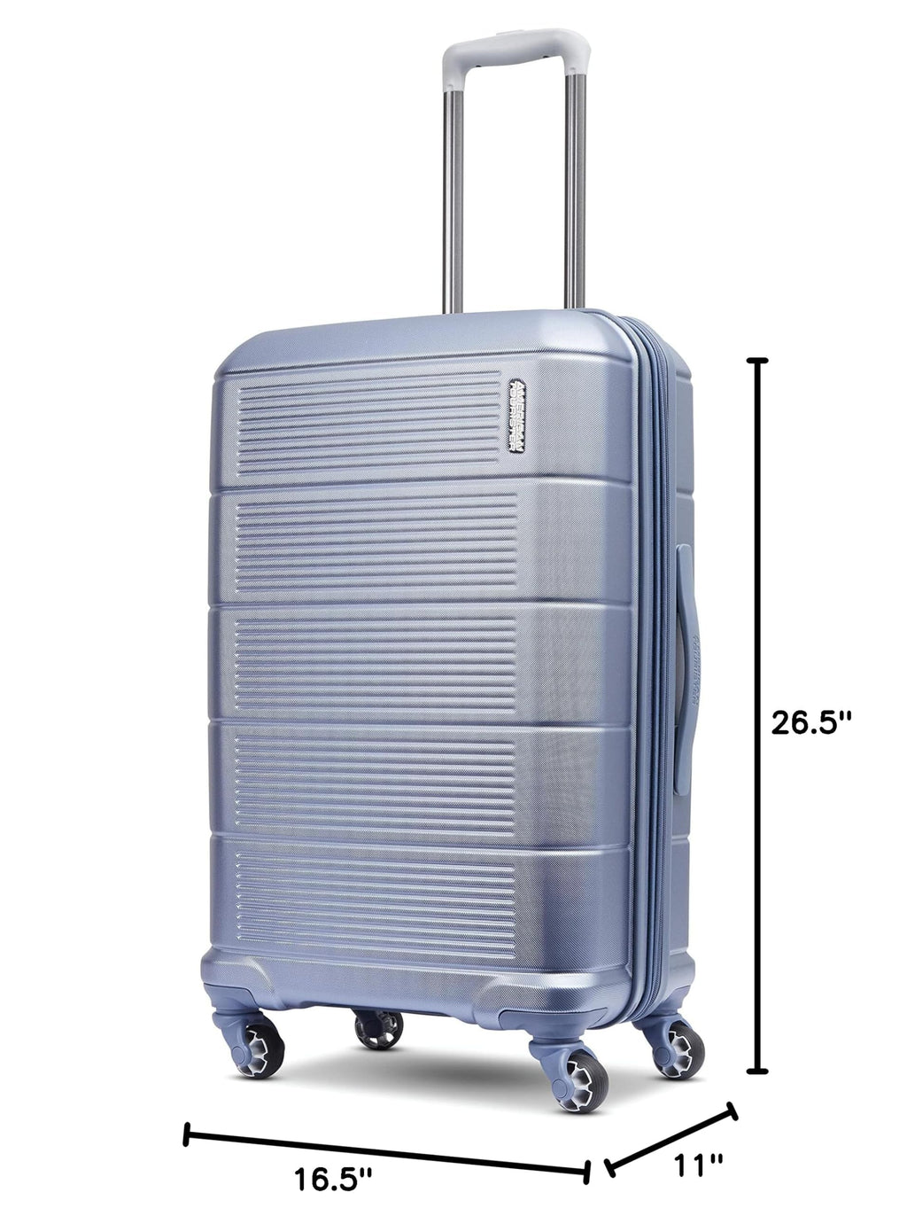 American Tourister Stratum 2.0 Expandable Hardside Luggage with Spinner Wheels, 2-Piece Set 20/28, Blue