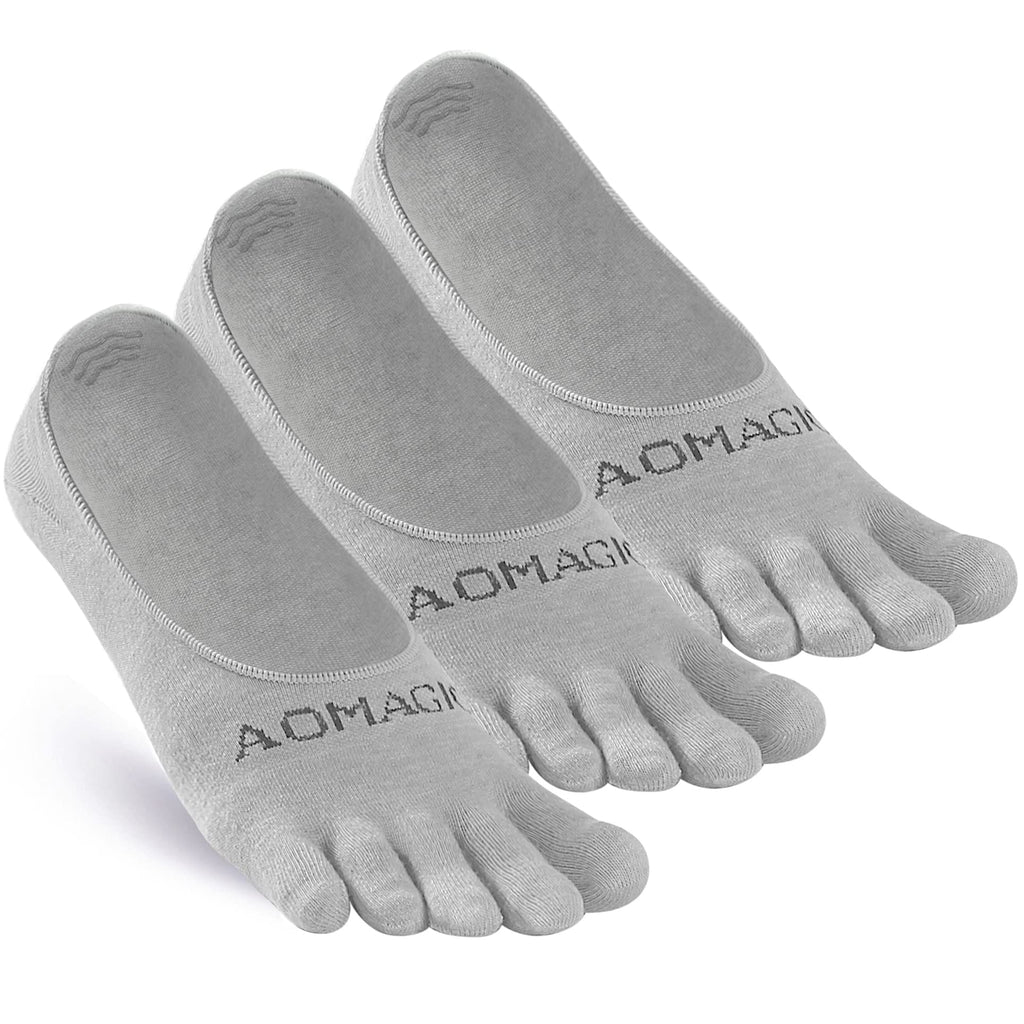 Toe Socks No Show for Women & Men Running Five Fingers Athletic Invisible Liner Socks, Moisture Wicking