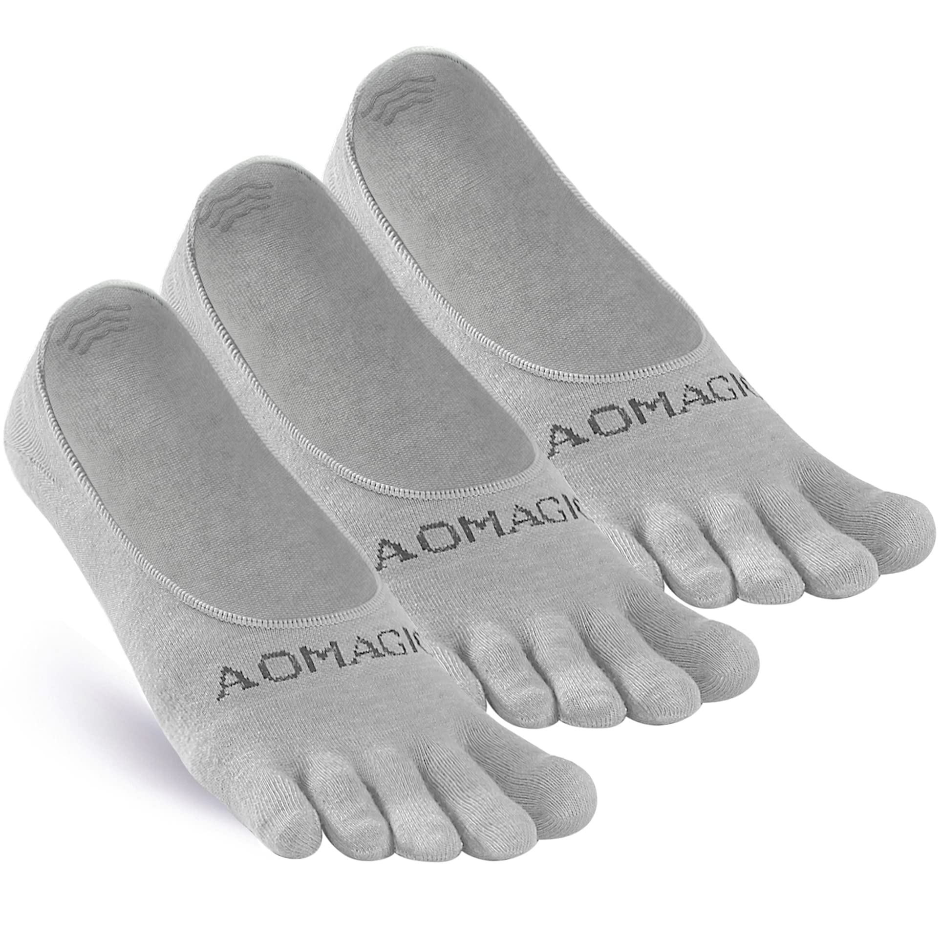 Toe Socks No Show for Women & Men Running Five Fingers Athletic Invisible Liner Socks, Moisture Wicking