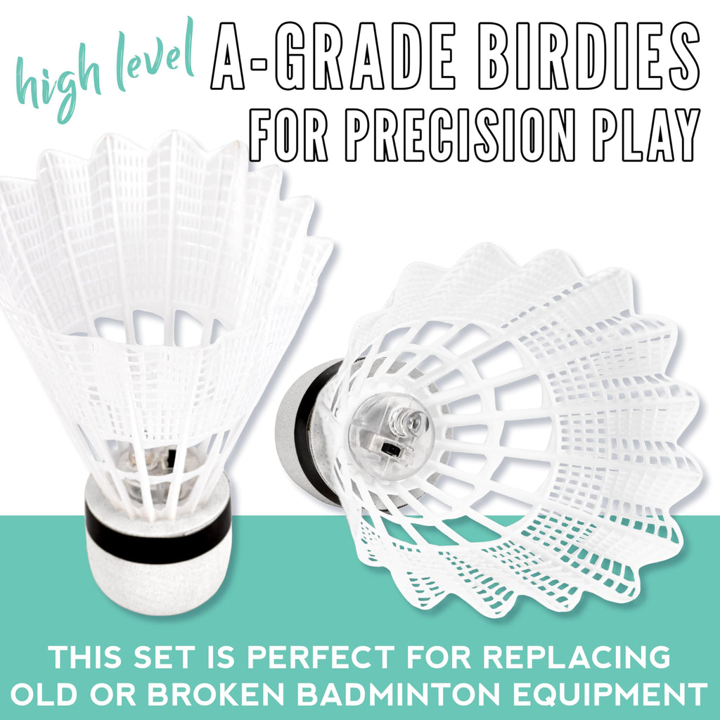 Franklin Sports Badminton Racket + Birdie Set - Replacement Badminton Equipment for Kids + Adults - 2 Player - 4 Player Badminton Racket Sets