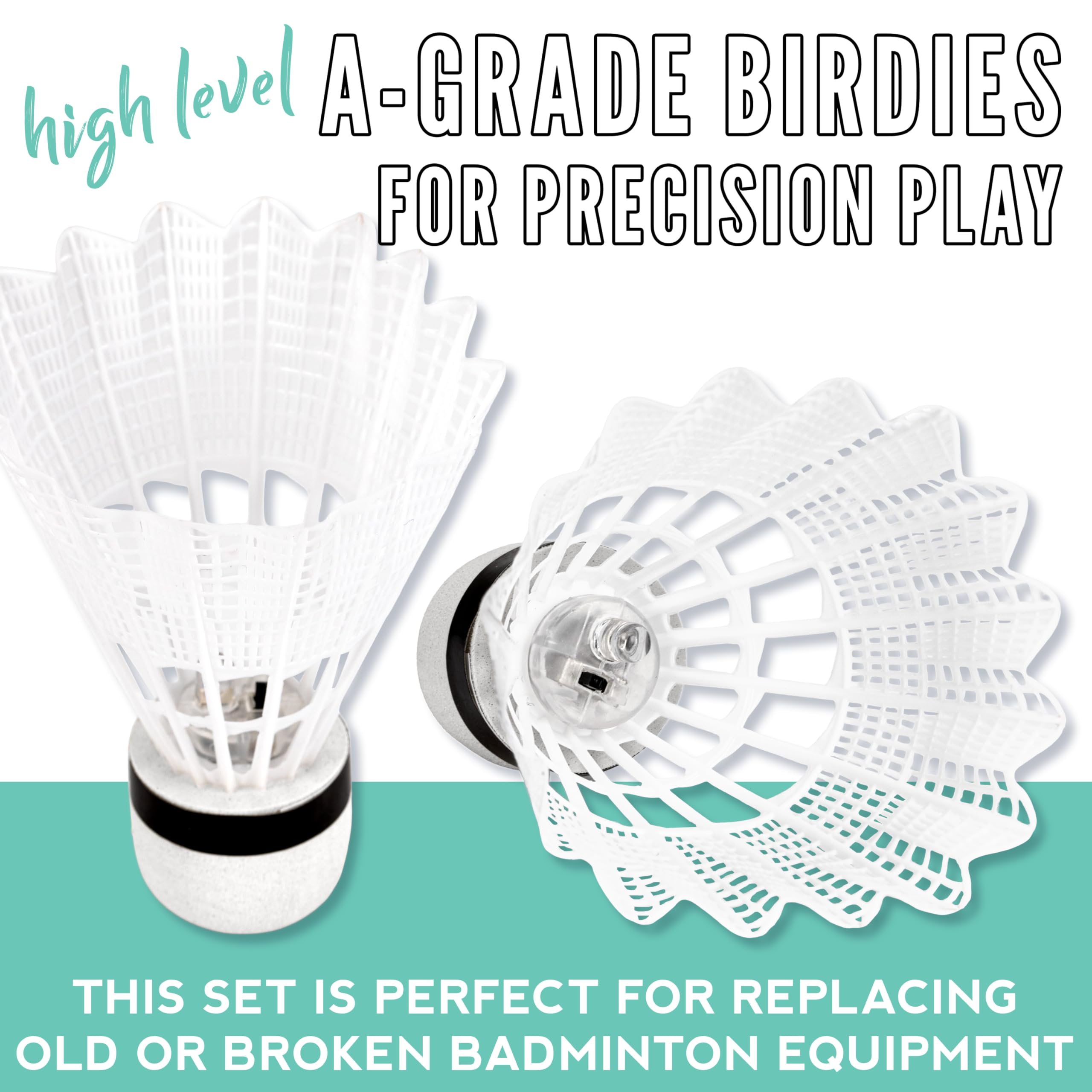 Franklin Sports Badminton Racket + Birdie Set - Replacement Badminton Equipment for Kids + Adults - 2 Player - 4 Player Badminton Racket Sets