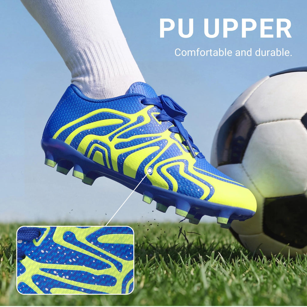 DREAM PAIRS Boys Girls Soccer Cleats Youth Firm Groud Baseball Cleats Sport Athletic Outdoor Trainning Football Shoes for Little/Big Kid