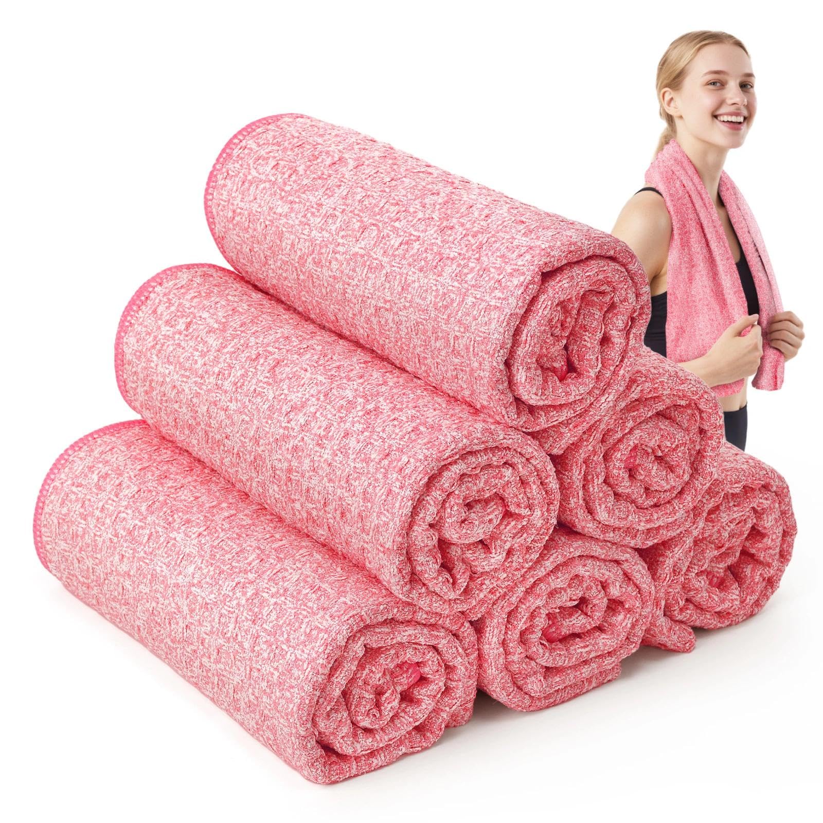 Microfiber Gym Towels for Showering Working Out Quick Dry Negative ions Large Middle Small Sizes Lightweight Gym Towel for Men Women Tennis Sports Towels for Body Hot Yoga Fitness Essentials