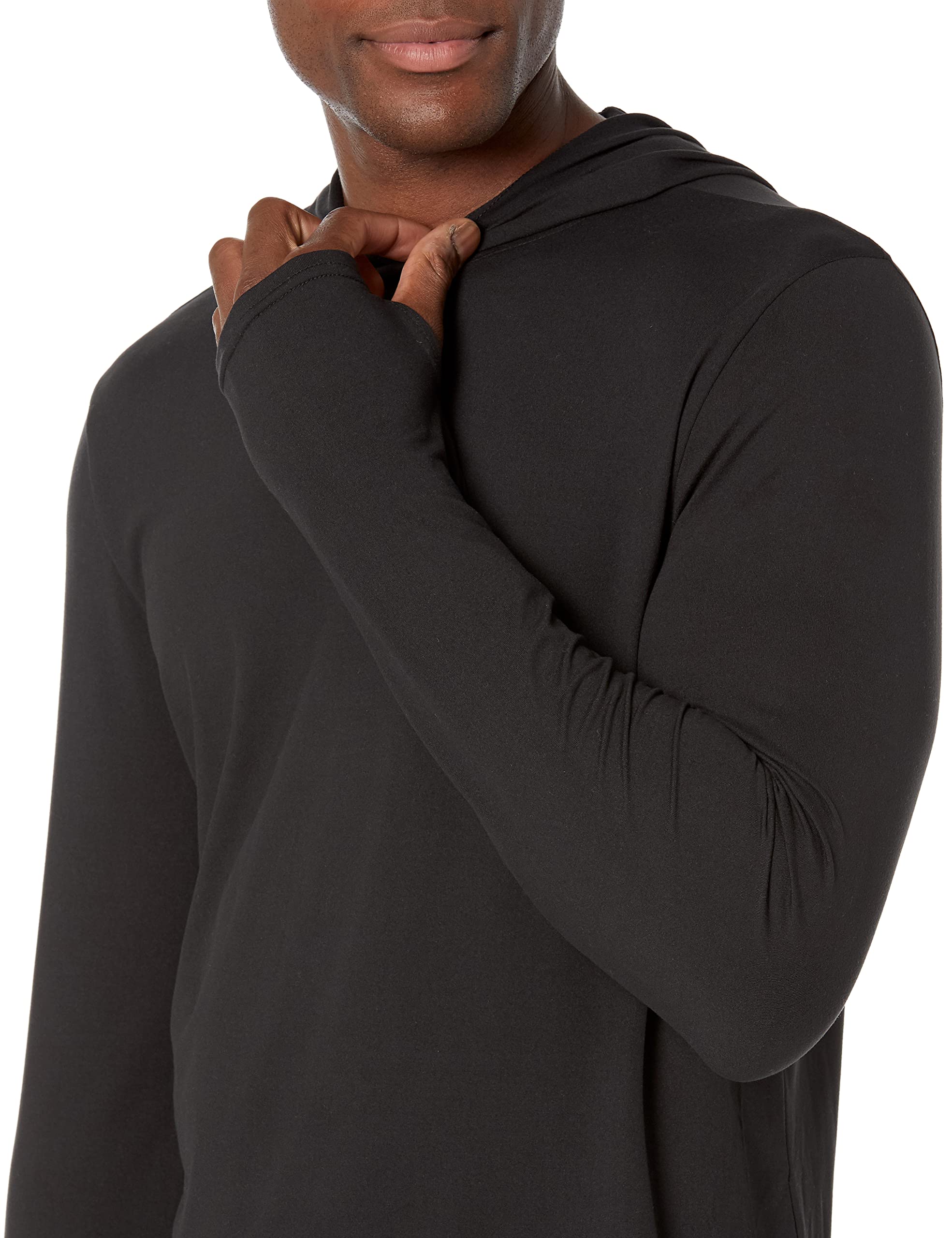 Amazon Essentials Men's Long Sleeve Quick Dry Performance Tech Hooded Workout T-Shirt