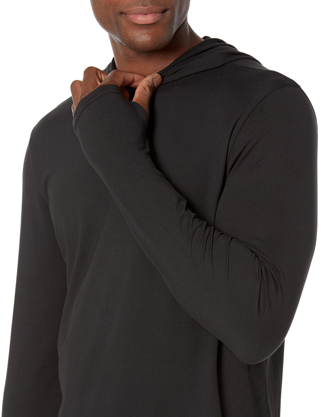Amazon Essentials Men's Long Sleeve Quick Dry Performance Tech Hooded Workout T-Shirt