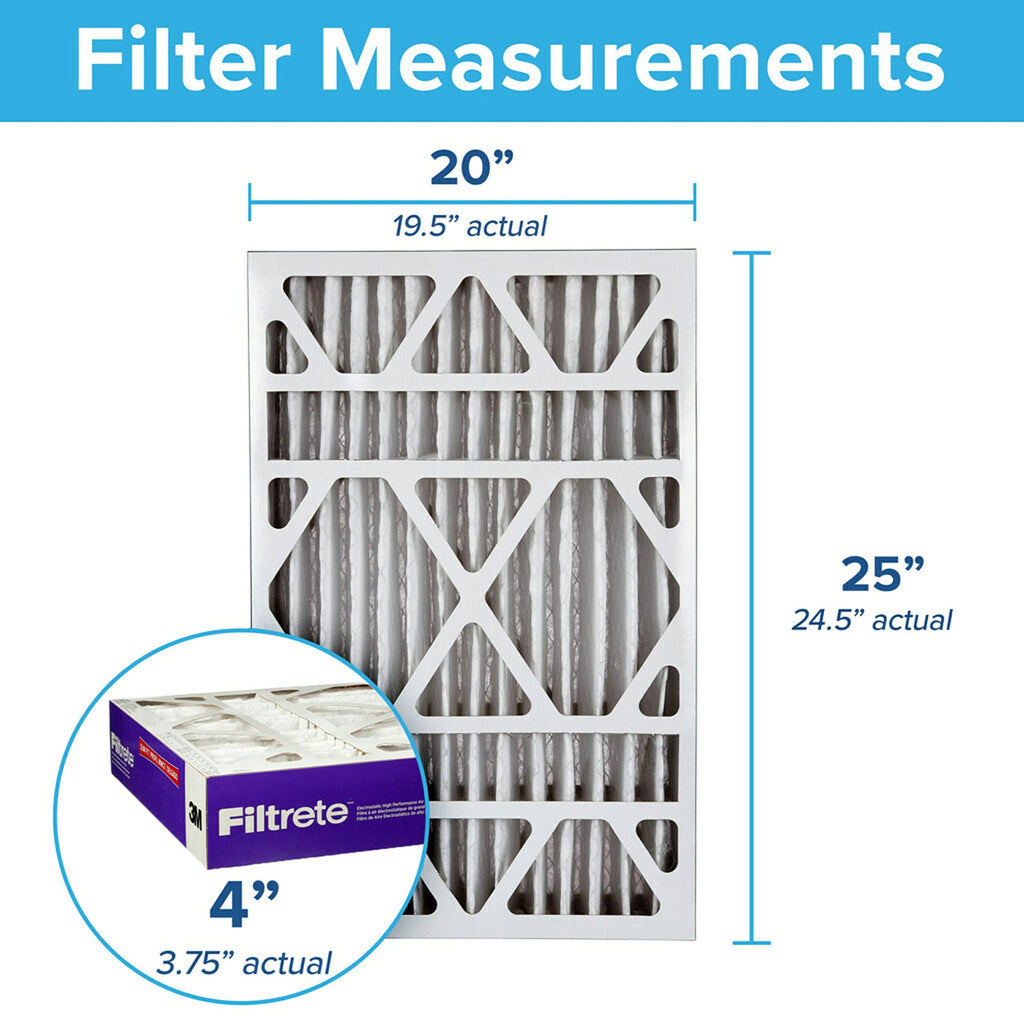 Filtrete 16x25x5, AC Furnace Air Filter, MPR 1550 DP, Healthy Living Ultra Allergen Deep Pleat, 1-Pack (actual dimensions 15.75 x 24.13 x 4.88)