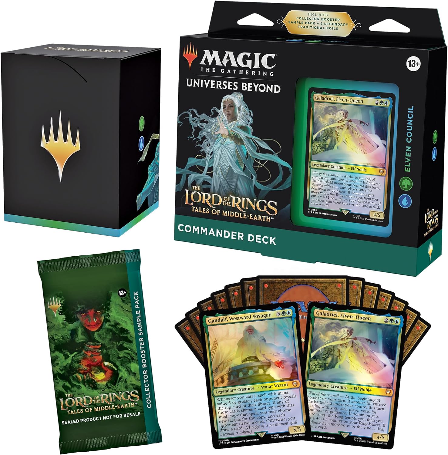 Magic: The Gathering The Lord of the Rings: Tales of Middle-Earth Commander Deck Bundle – Includes All 4 Decks