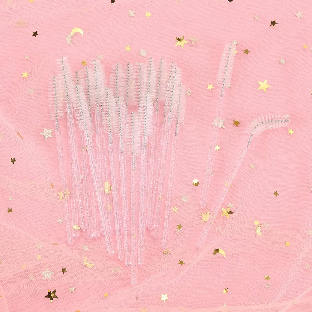 Tbestmax 500 Disposable Mascara Wands Eyelash Brush Spoolies for Eyebrow Eye Lash Extension, Makeup Brushes Applicators Kits - 5 Colors