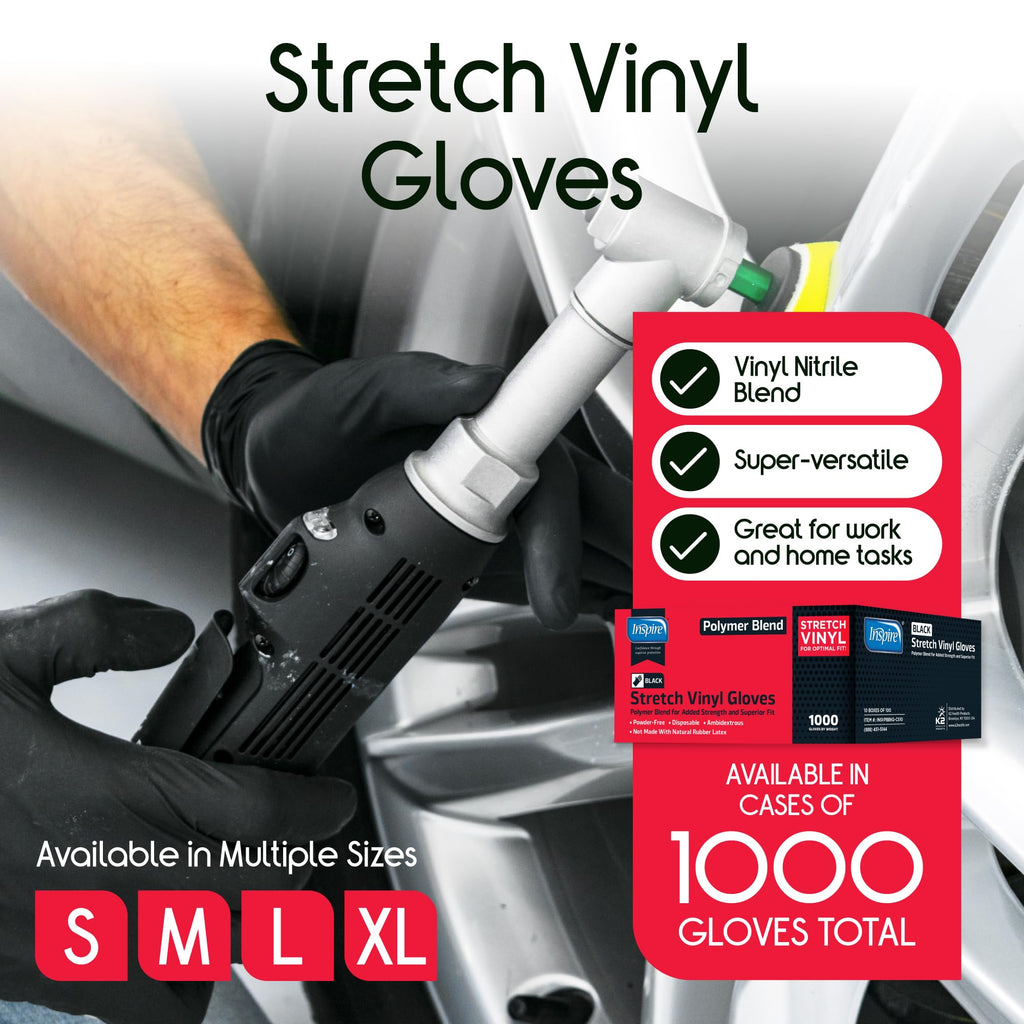 Inspire Black Nitrile Gloves | THE ORIGINAL Quality Black Gloves Disposable Latex Free | 4.5 Cooking