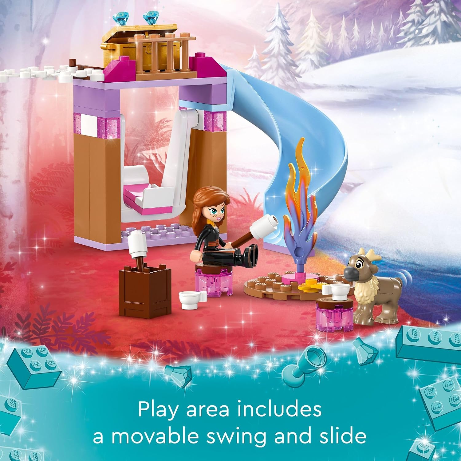 LEGO Disney Frozen Elsa’s Frozen Princess Castle Building Toys Set - Frozen Toys for Kids, Girls & Boys, Ages 4+ - Birthday Gift Idea - 43238