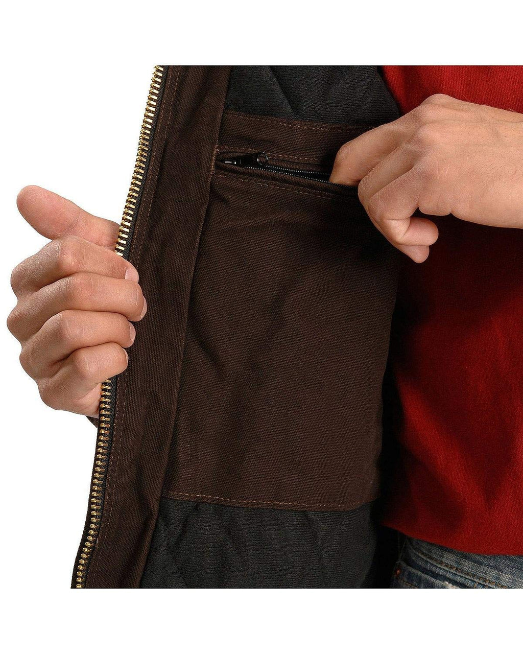 Carhartt Men's Big-Tall Quilted Flannel Lined Sandstone Active Jacket