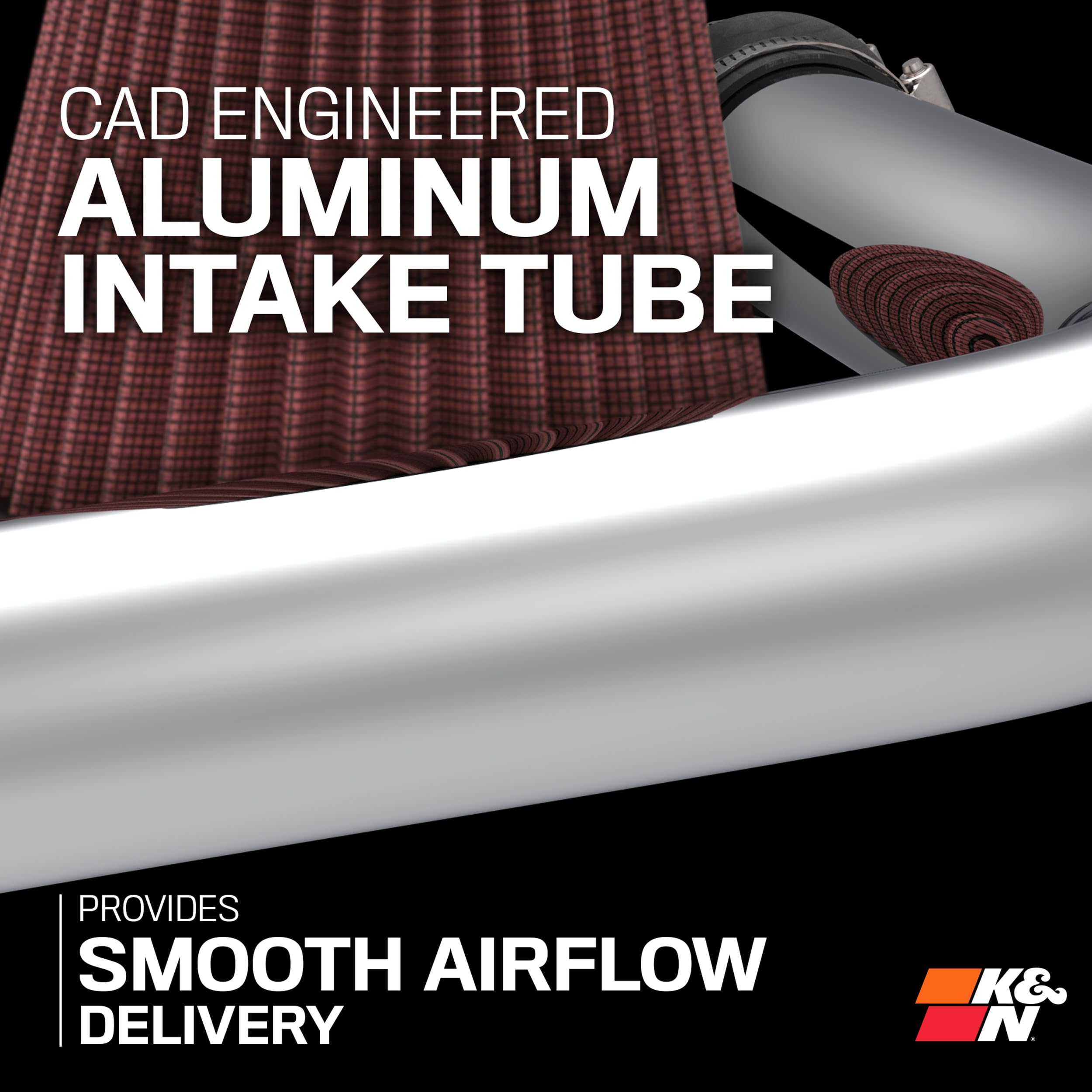 K&N Cold Air Intake System: High-Flow Air Filter, Increase Performance & Towing: Compatible with 2009-2014 Chevy/GMC/Cadillac Silverado, Suburban, Tahoe, Sierra, Yukon, Escalade, Avalanche, 57-3070