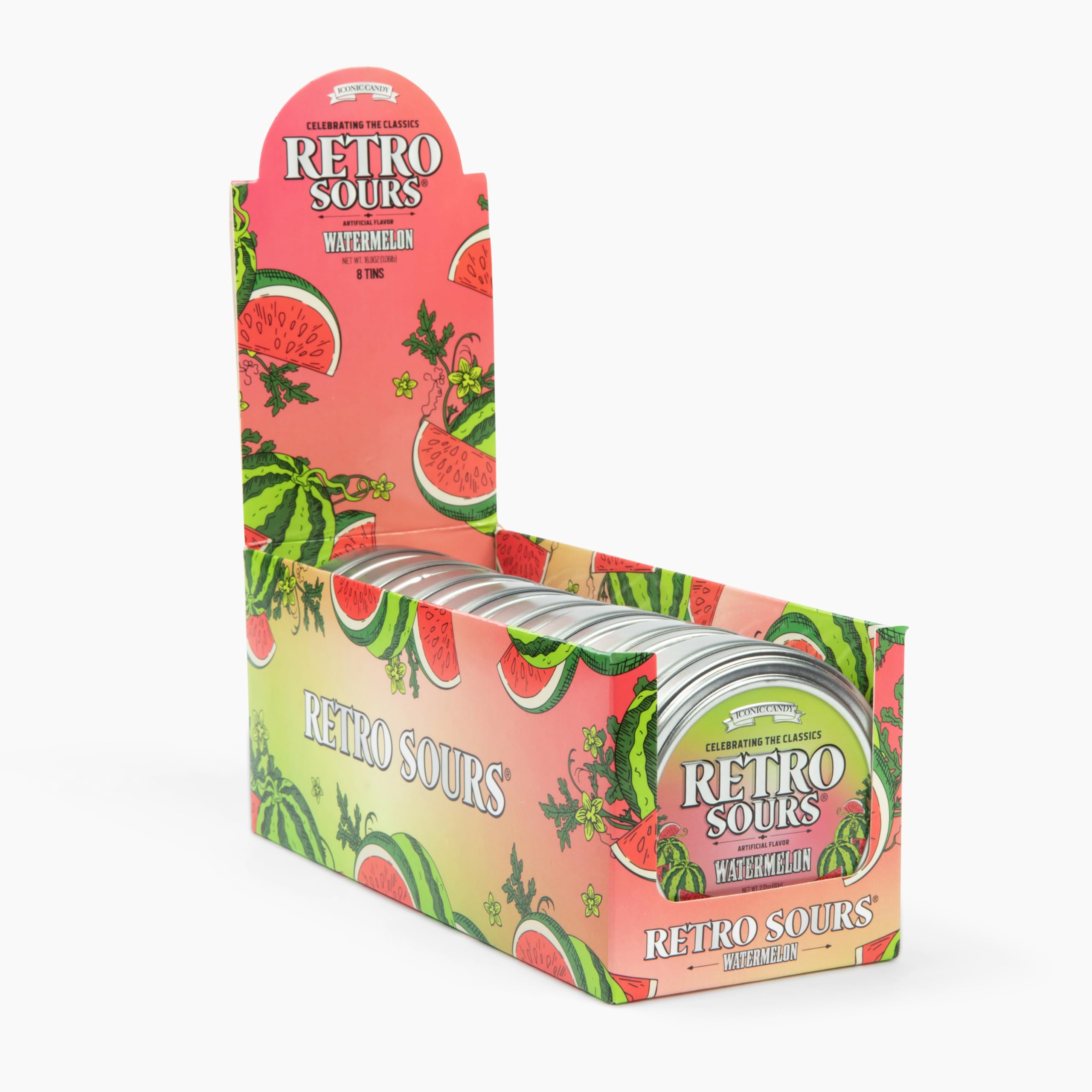 Retro Sours | Hard Tangy Candy | Brought To You By Iconic Candy (1, Red Apple)