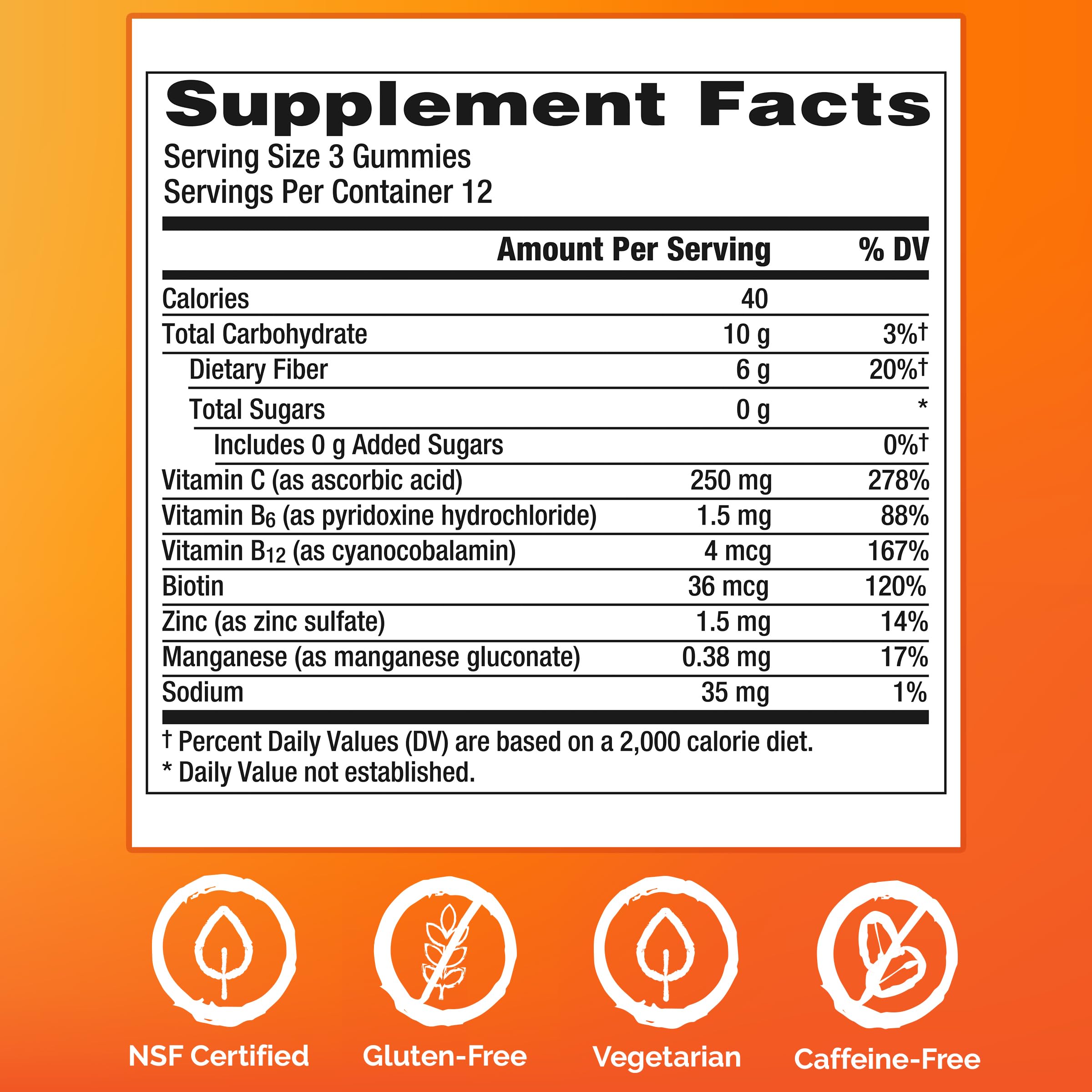 Emergen-C Zero Sugar Immune Support Kidz Gummies 36 Count