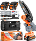 Tietoc Chainsaw 6 Inch Mini Electric Chainsaw Cordless Battery Powered, Hand Held Saw for Wood/Trees Trimming, Tools for Household and Garden, Chain Saw Gift for Men Dad Husband Fathers Gardener 2026