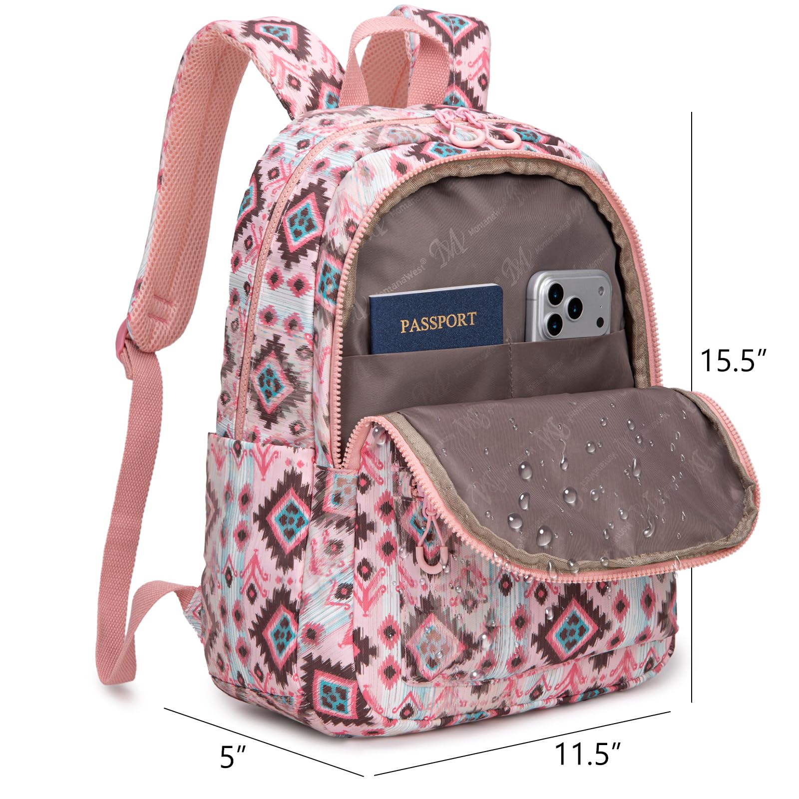 Montana West Backpack Purse for Women Western Aztec Backpack Purse Lightweight Casual Daypack for Travel
