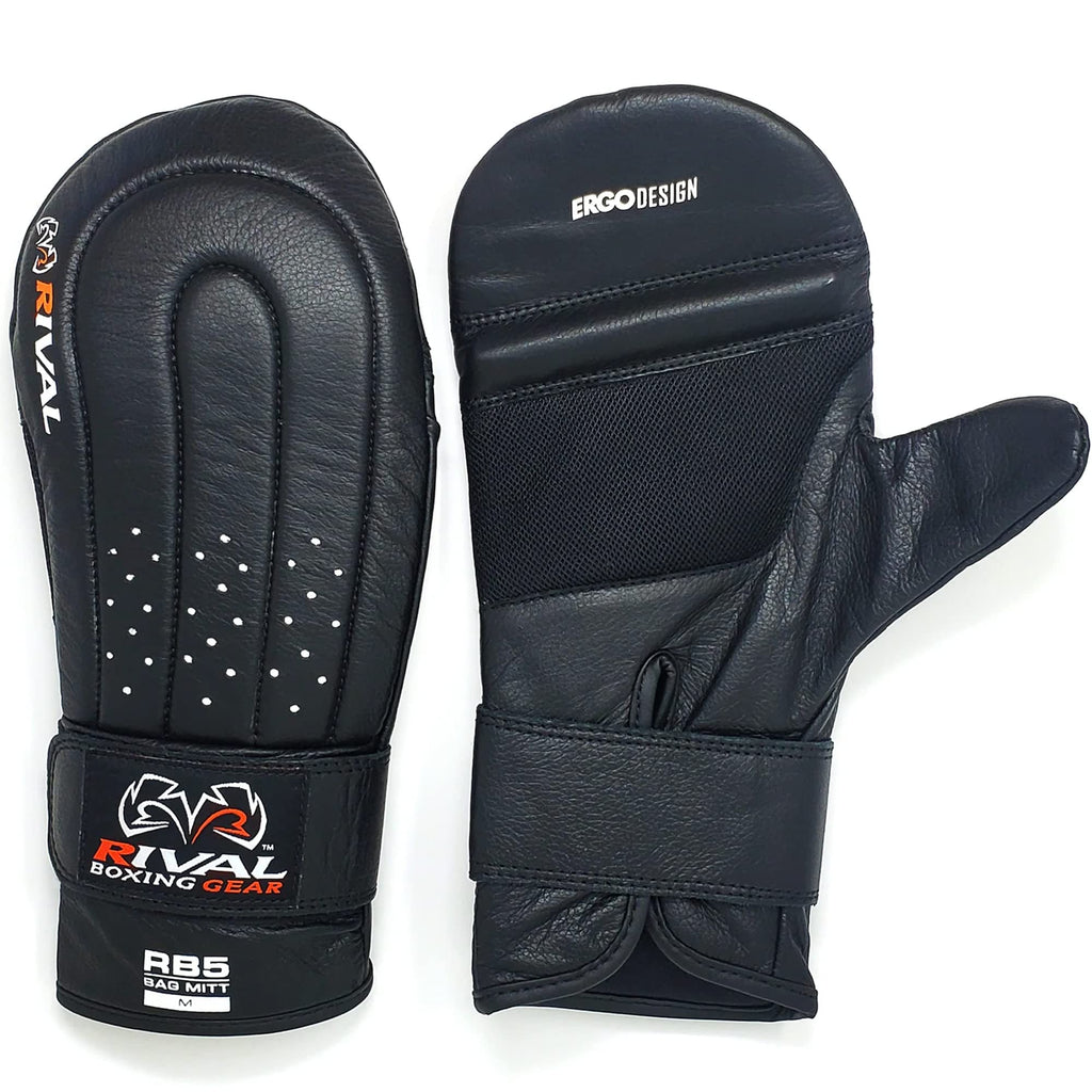 RIVAL Boxing RB5 Bag Mitt Gloves, Bare-Fist Punching Feel, Zero Resistance Training for Triggering Fast Twitch Muscles