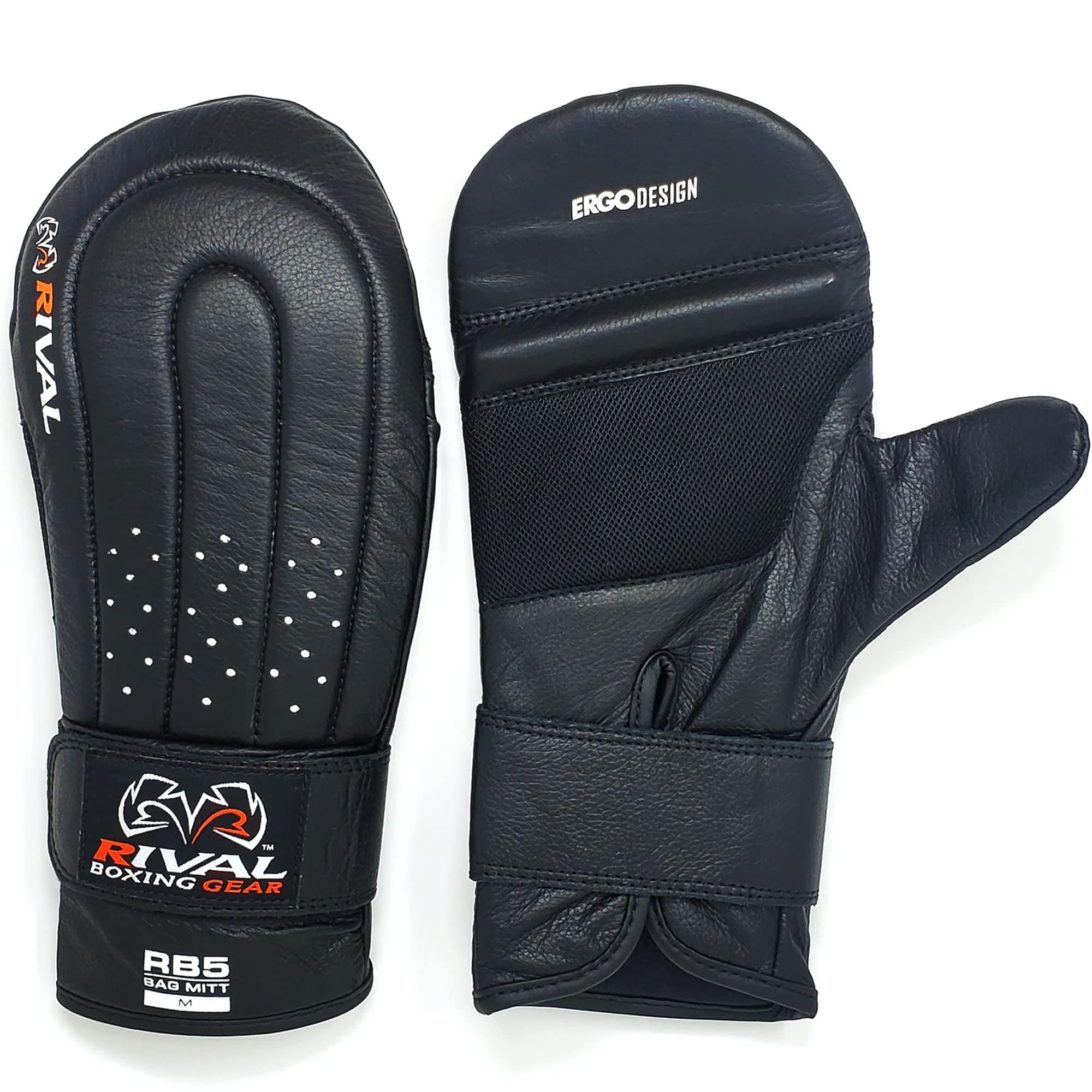 RIVAL Boxing RB5 Bag Mitt Gloves, Bare-Fist Punching Feel, Zero Resistance Training for Triggering Fast Twitch Muscles