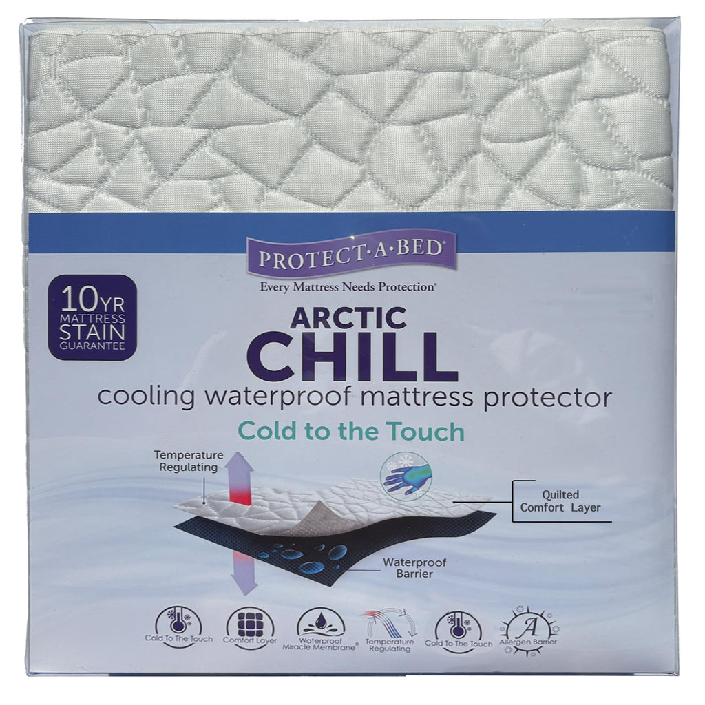 Arctic Chill Mattress Protector, Protect-A-Bed, Waterproof, 5-Sided, Twin