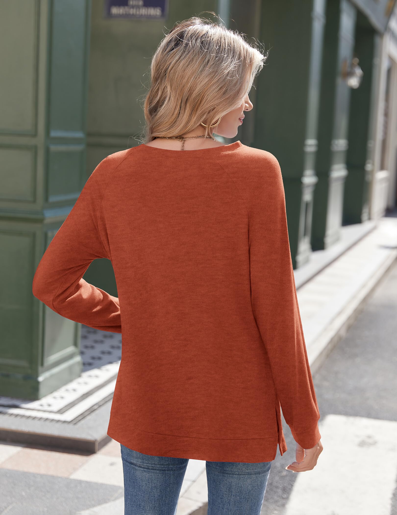 Zeagoo Womens Long Sleeve Tshirts Casual Tunic Tops Work Fashion Cute Sweaters Fall Outfits 2026 Dressy Blouse