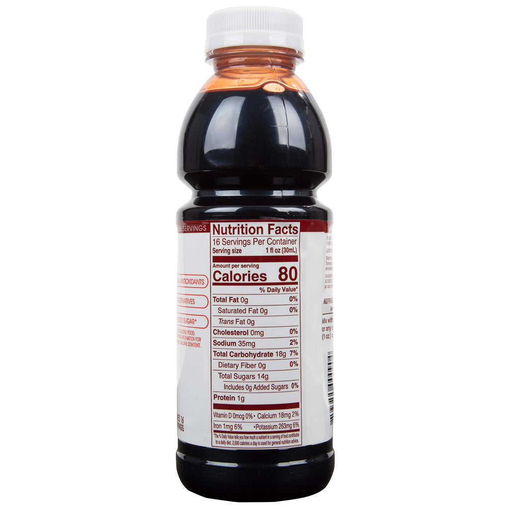 Cherry Bay Orchards Tart Cherry Concentrate - All Natural Juice to Promote Healthy Sleep, 16oz Bottle - Gluten Free, Natural Antioxidants, No Added Sugar or Preservatives