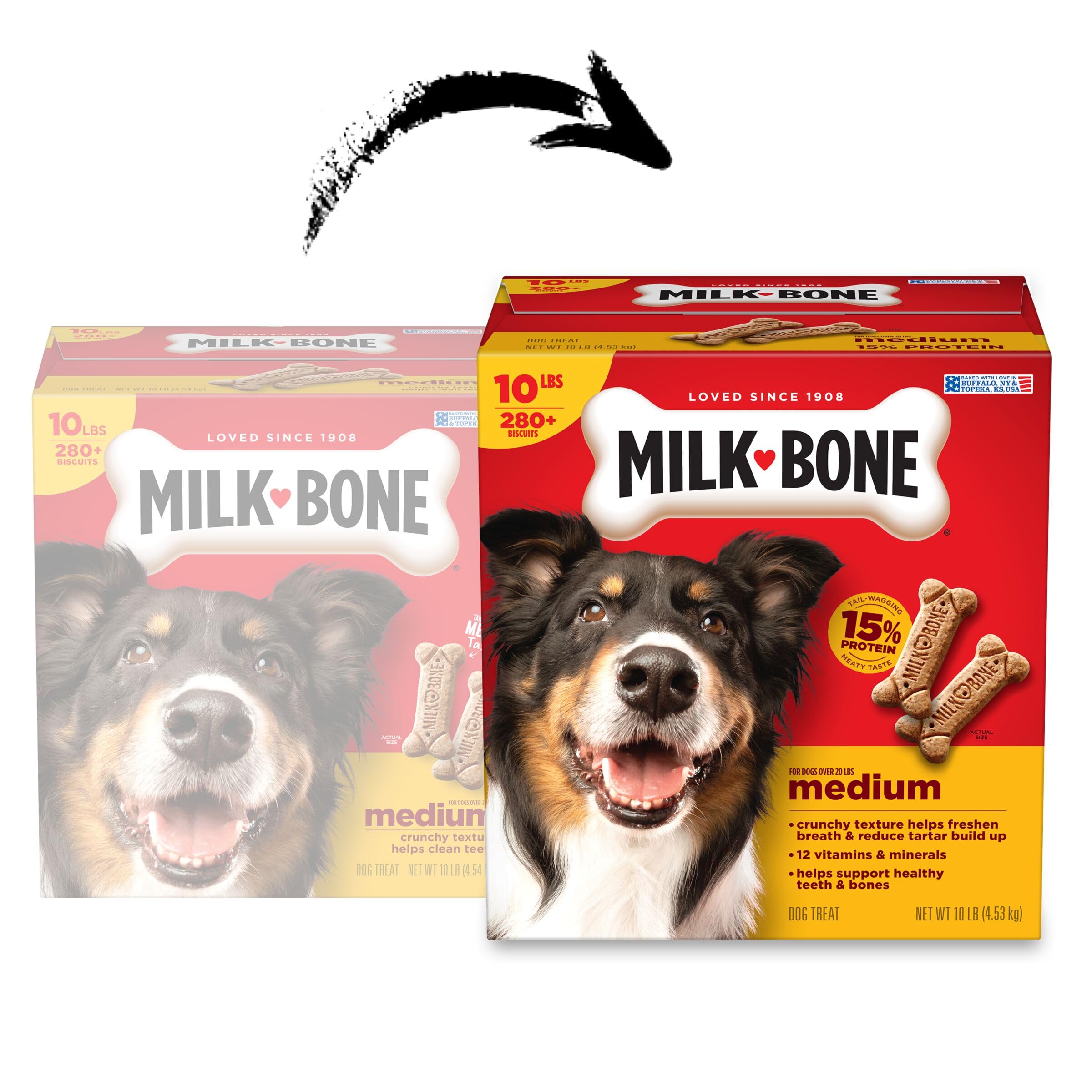Milk-Bone Crunchy Small Dog Treats, 24 Oz. Boxes, Original Beef Flavor (Pack of 12)