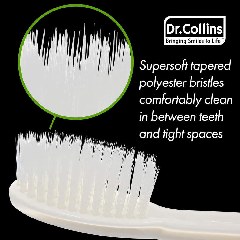 Dr. Collins Perio Toothbrush 3 Pack, (Colors Vary) (Qty. 12, Pack of 4)