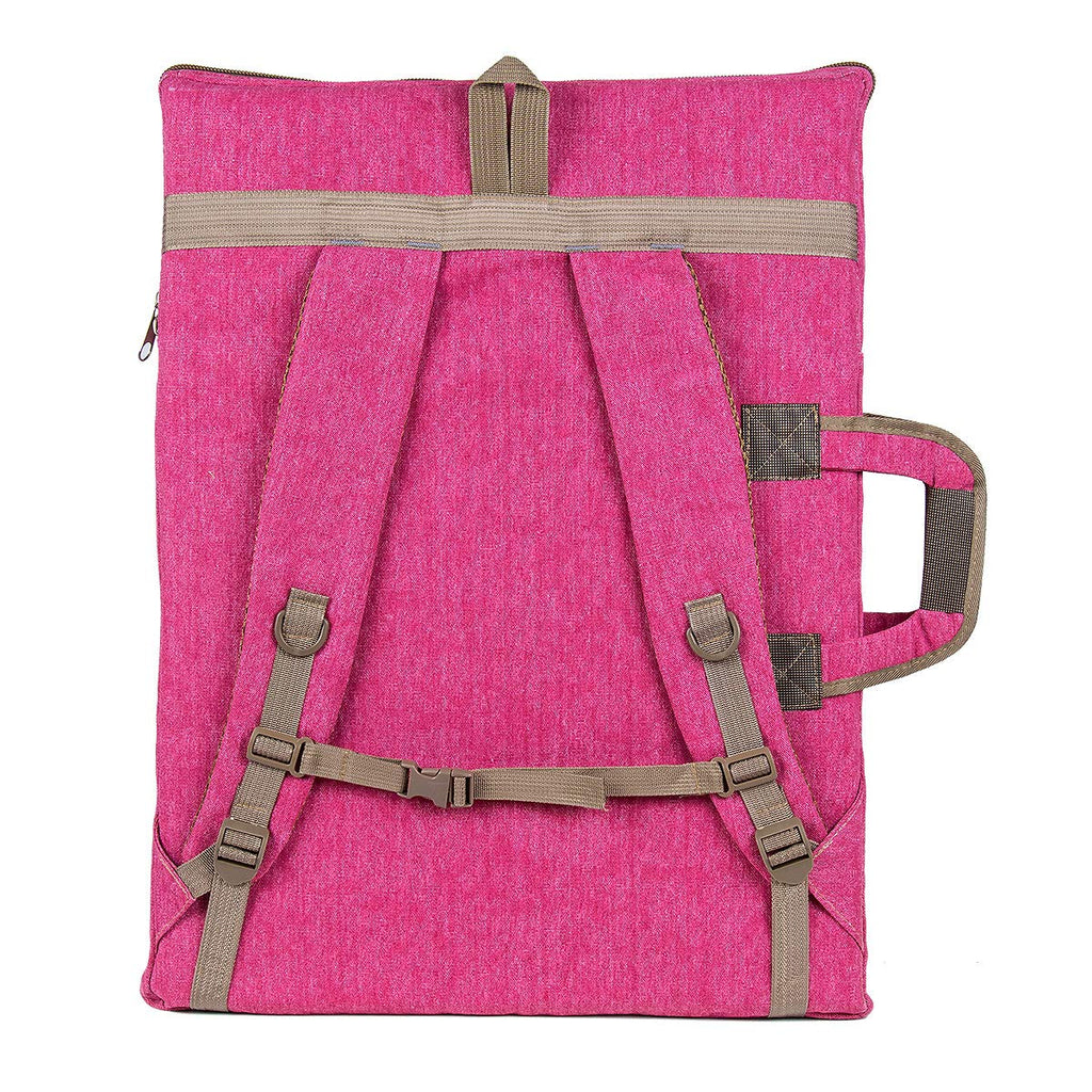 TRANSON Art Portfolio Case Artist Backpack Canvas Bag Large 26” x 19.5”