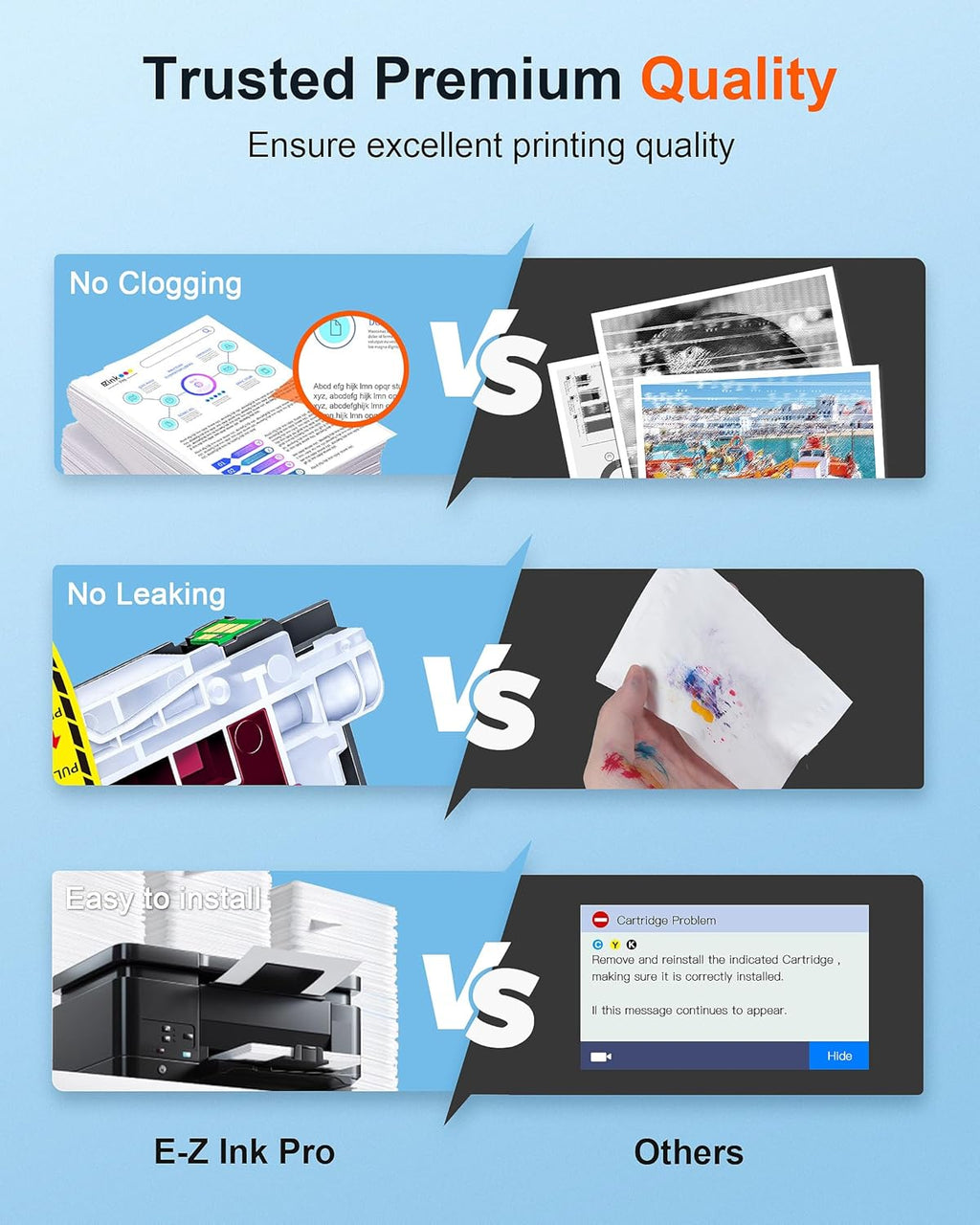E-Z Ink Pro LC203 Compatible Ink Cartridges Replacement for Brother LC203XL LC201 LC201XL to use with MFC-J480DW MFC-J880DW MFC-J4420DW MFC-J680DW MFC-J885DW (Black, Cyan, Magenta, Yellow, 10 Pack)