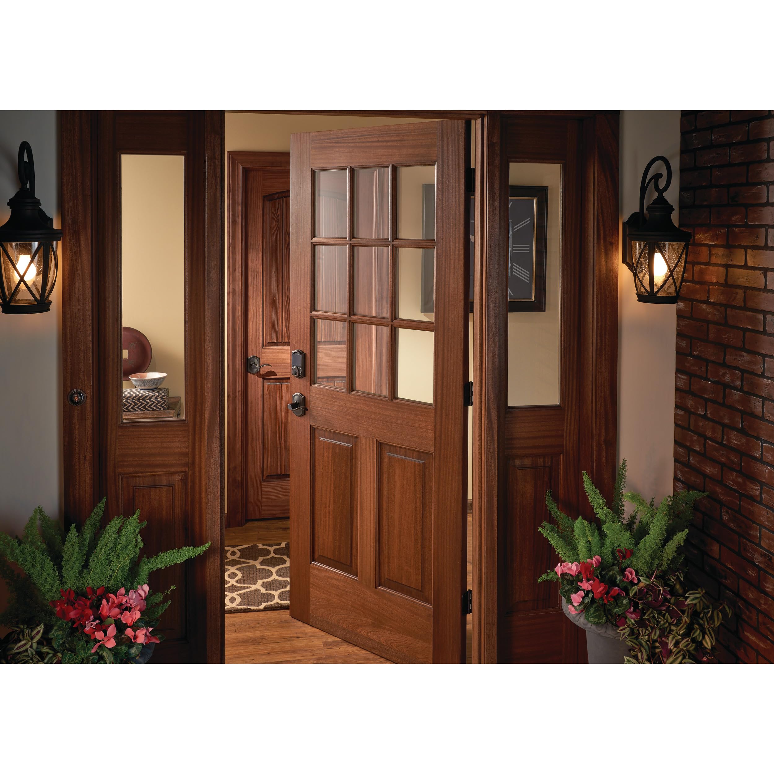 Schlage Connect Smart Deadbolt Lock with Touchscreen Keypad, Keyless Front Door Entry, Z-Wave Plus Compatible, Aged Bronze, BE469ZP CEN 716