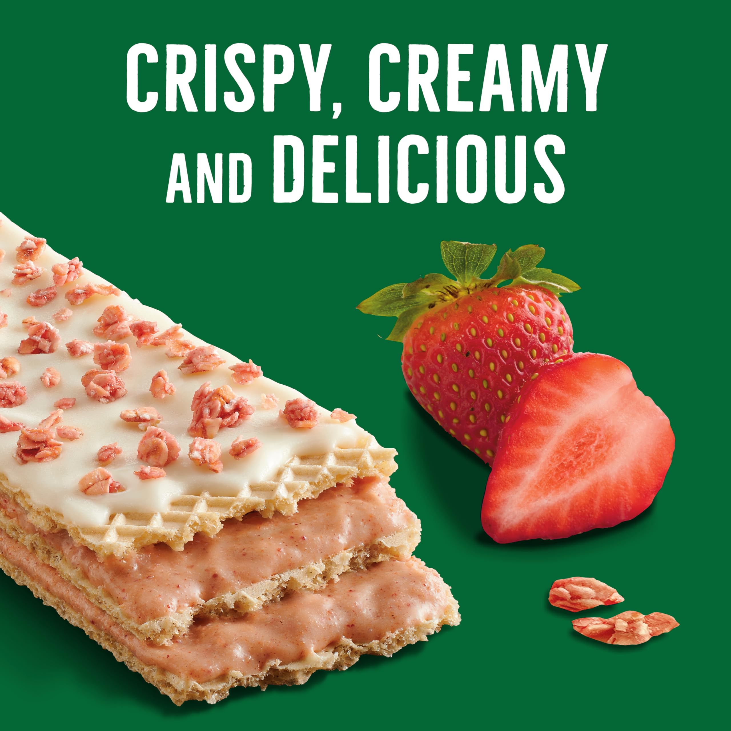 Nature Valley Crispy Creamy Wafer Bars, Blueberry, Whole Grain, 5 Bars, 6.5 oz