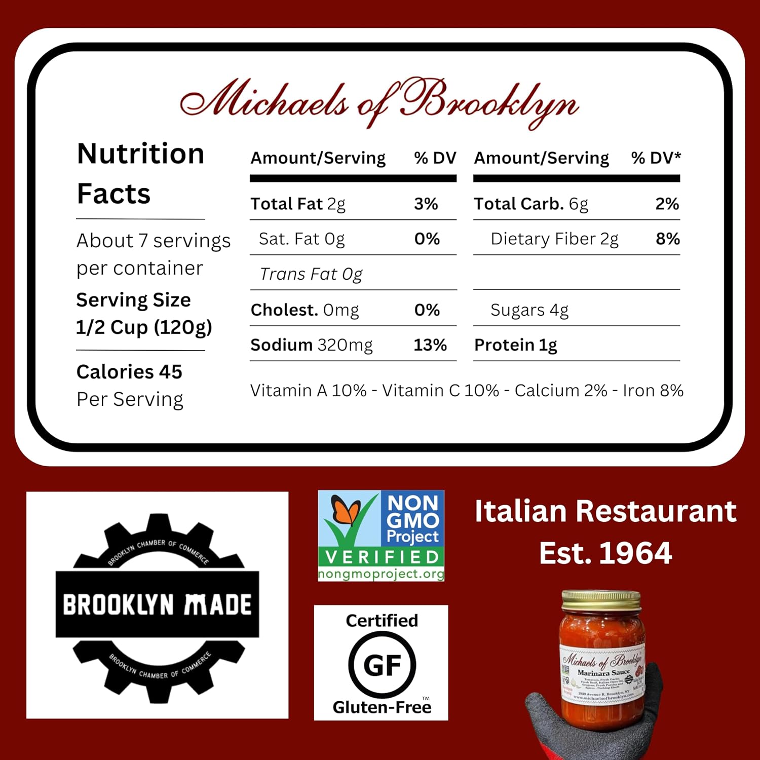 Michaels Of Brooklyn Home Style Sauce, 32 Oz