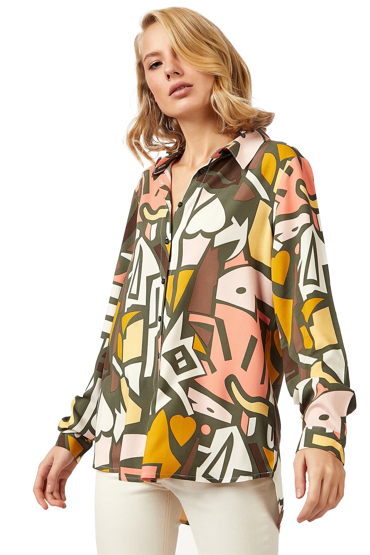 Blouses for Women Fashion, Long Sleeve Button Down Shirts Dressy Casual Tops