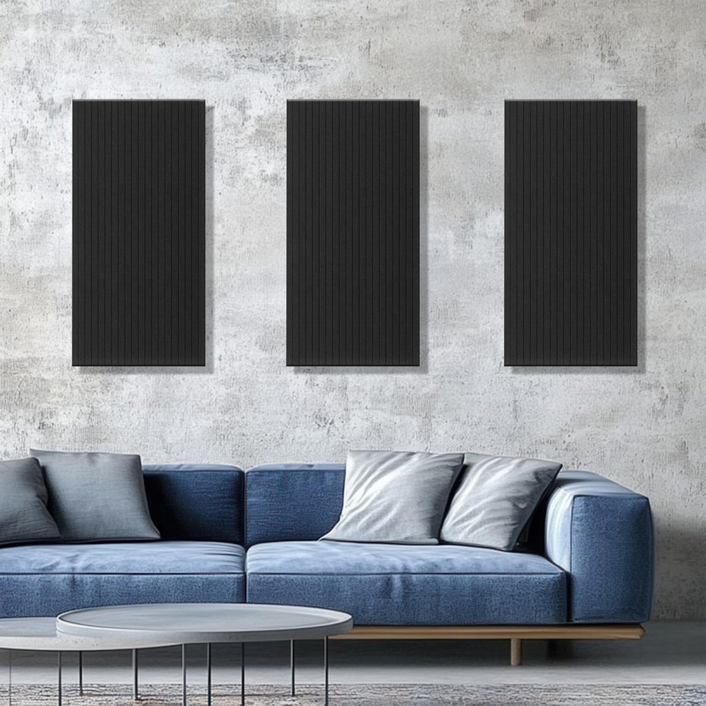 Art Acoustic Panels for Wall,5 Pack Sound Absorbing Panels,47.2” x 23.6” Soundproof Wall Panels,High-Density Acoustic Wall Panels,Decorative Sound Panels with Wood-Look