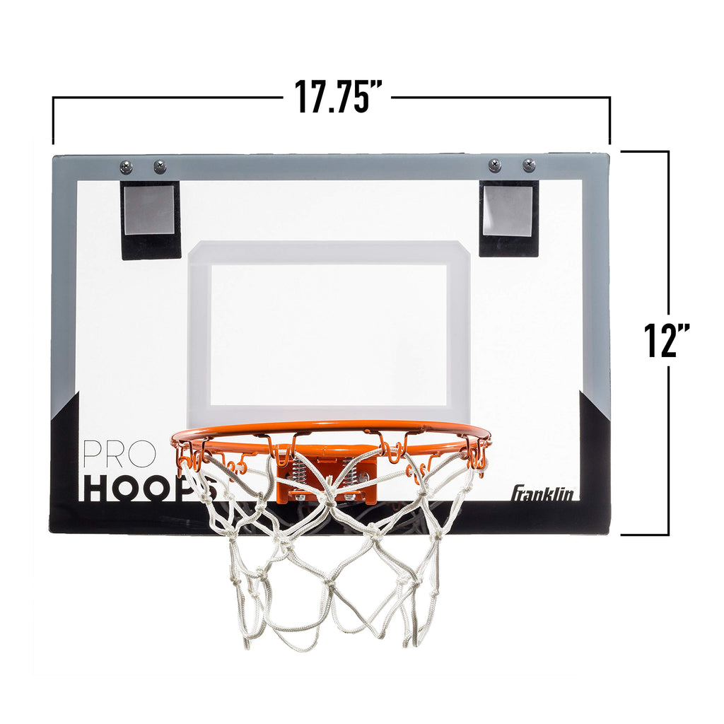 Franklin Sports Mini Basketball Hoops-Indoor Over The Door Mini Hoop+Basketball Sets-Perfect Accessory for Bedroom+Office