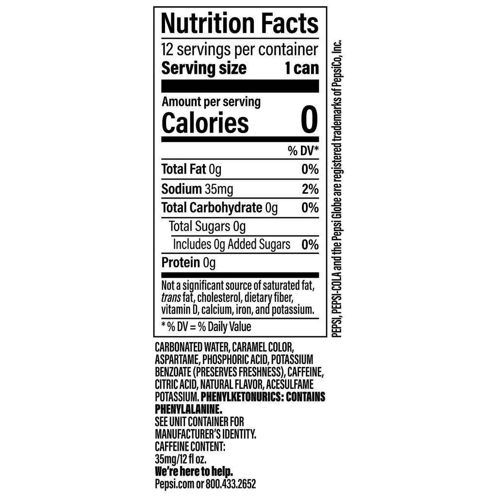 Diet Pepsi Soda, 7.5 Ounce Mini Cans, 10 Pack