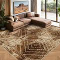 BESTSWEETIE Area Rug 2x3 Rug Machine Washable Non-Slip Low Pile Print Pattern Western Rug for Living Room Bedroom Entryway Tribal Series-Abstract/Cowhide
