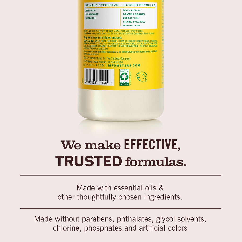 MRS. MEYER'S CLEAN DAY Multi-Surface Cleaner Concentrate, Use to Clean Floors, Tile, Counters, Lavender, 32 fl. oz