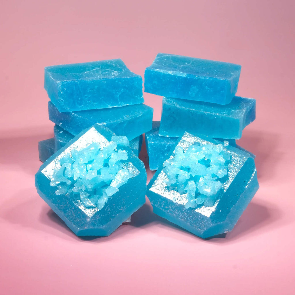 Silky Gem - Edible Lychee Flavored Aurora Crystal Candy, 8-10 pieces, Kohakutou, Edible Gem, Vegan, Gluten Free, ASMR