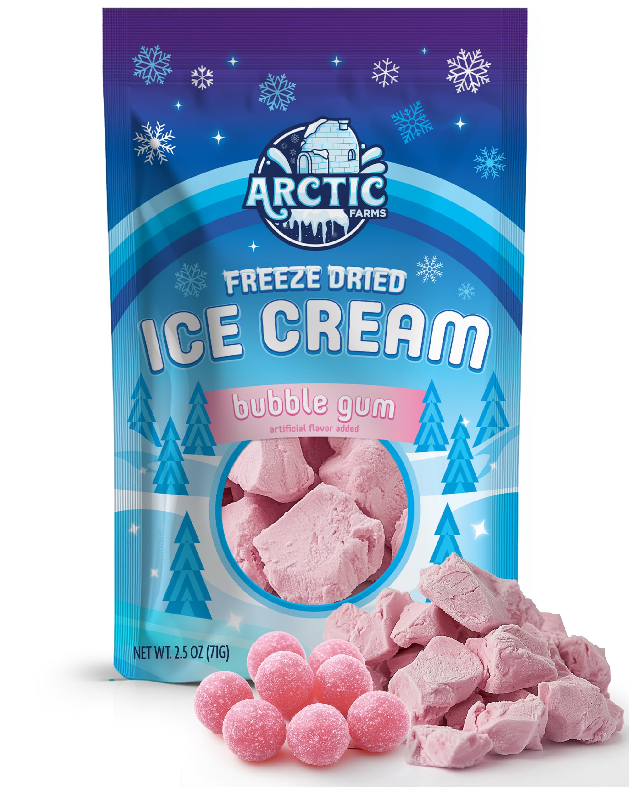 Arctic Farms Freeze Dried Ice Cream Bits Bagged and Boxed - Does Not Melt (1lb, S'mores)