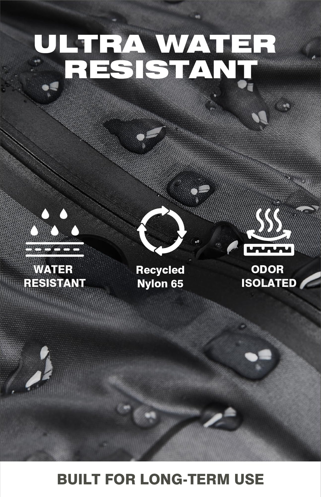 AirVault Vacuum Seal Travel Backpack 60L with Expandable HyperSeal Air Compression Vacuum System Water Resistant TSA Lock (Vacuum Pump Included, Black, 60L)