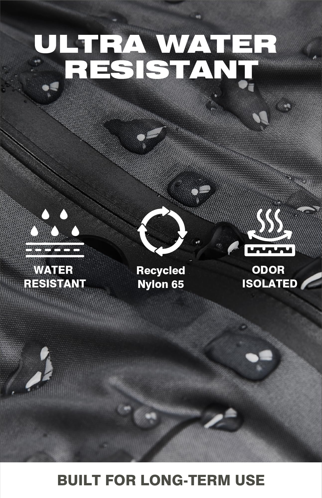 AirVault Vacuum Seal Travel Backpack 60L with Expandable HyperSeal Air Compression Vacuum System Water Resistant TSA Lock (Vacuum Pump Included, Black, 60L)