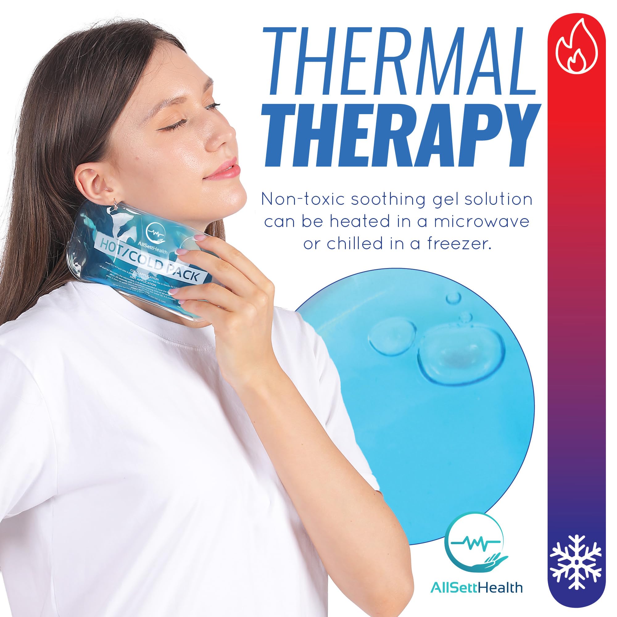 Reusable Ice Packs for Injuries Reusable | 11"x 14.5"- 2 Pack XL | Hot & Cold Pack | Large Ice Pack for Back Pain Relief, Flexible When Frozen | Cold Compress for Back, Knee, and Shoulder Injuries