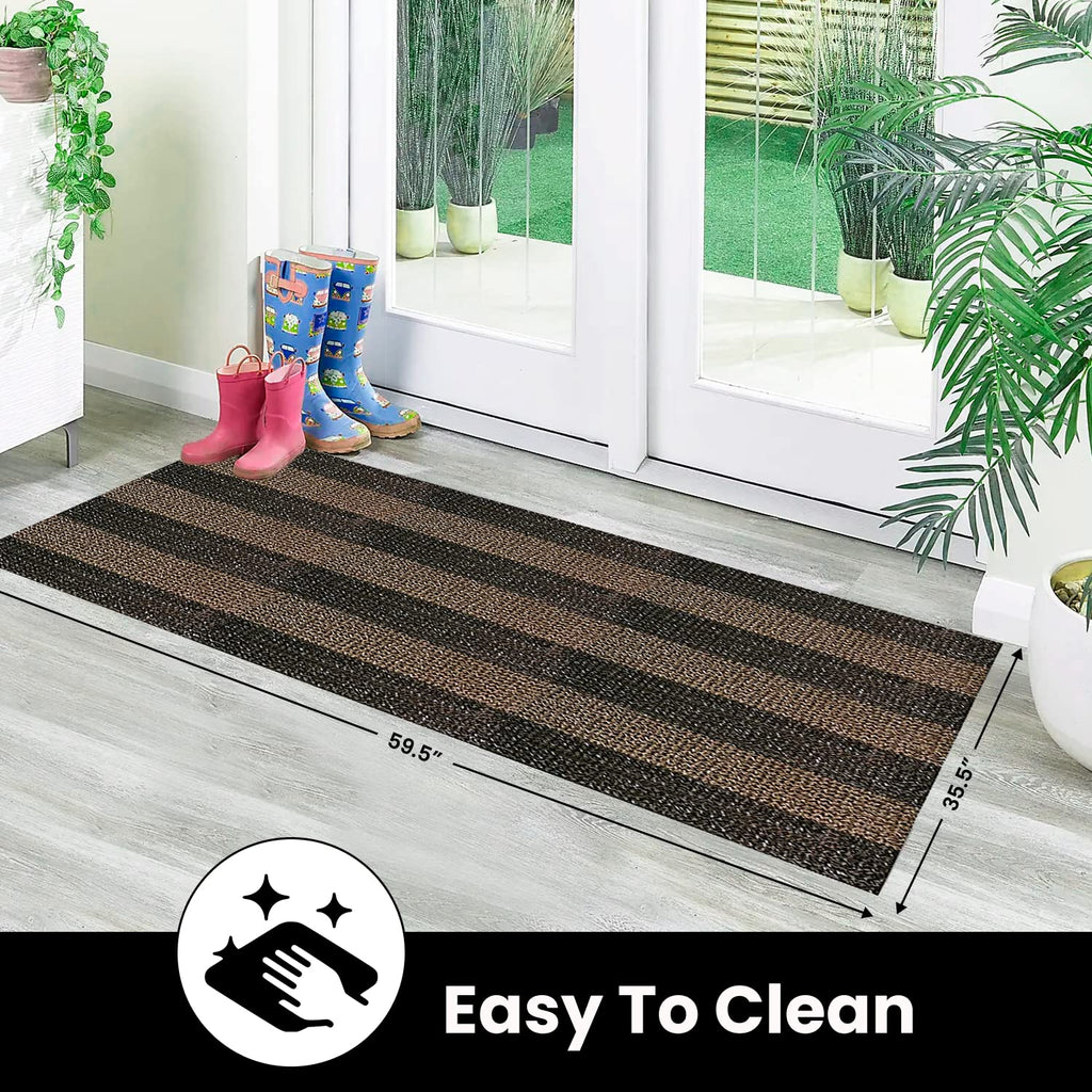 Clean Machine 10376913 Astroturf Dirt Trapper Doormat, 23.5" x 35.5", Flair Earth Taupe