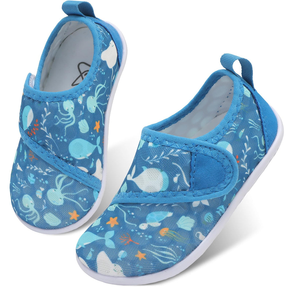 LeIsfIt Toddler Water Shoes Boys Girls Barefoot Aqua Socks Kids Breathable Quick-Dry Swim Shoes for Beach Pool Surf