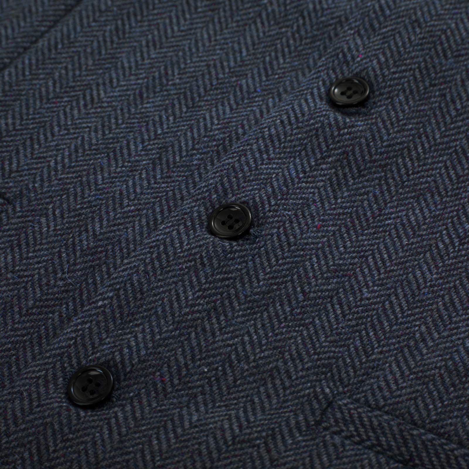 PJ PAUL JONES Men's Herringbone Tweed Suit Vest Casual Wool Blend Waistcoat