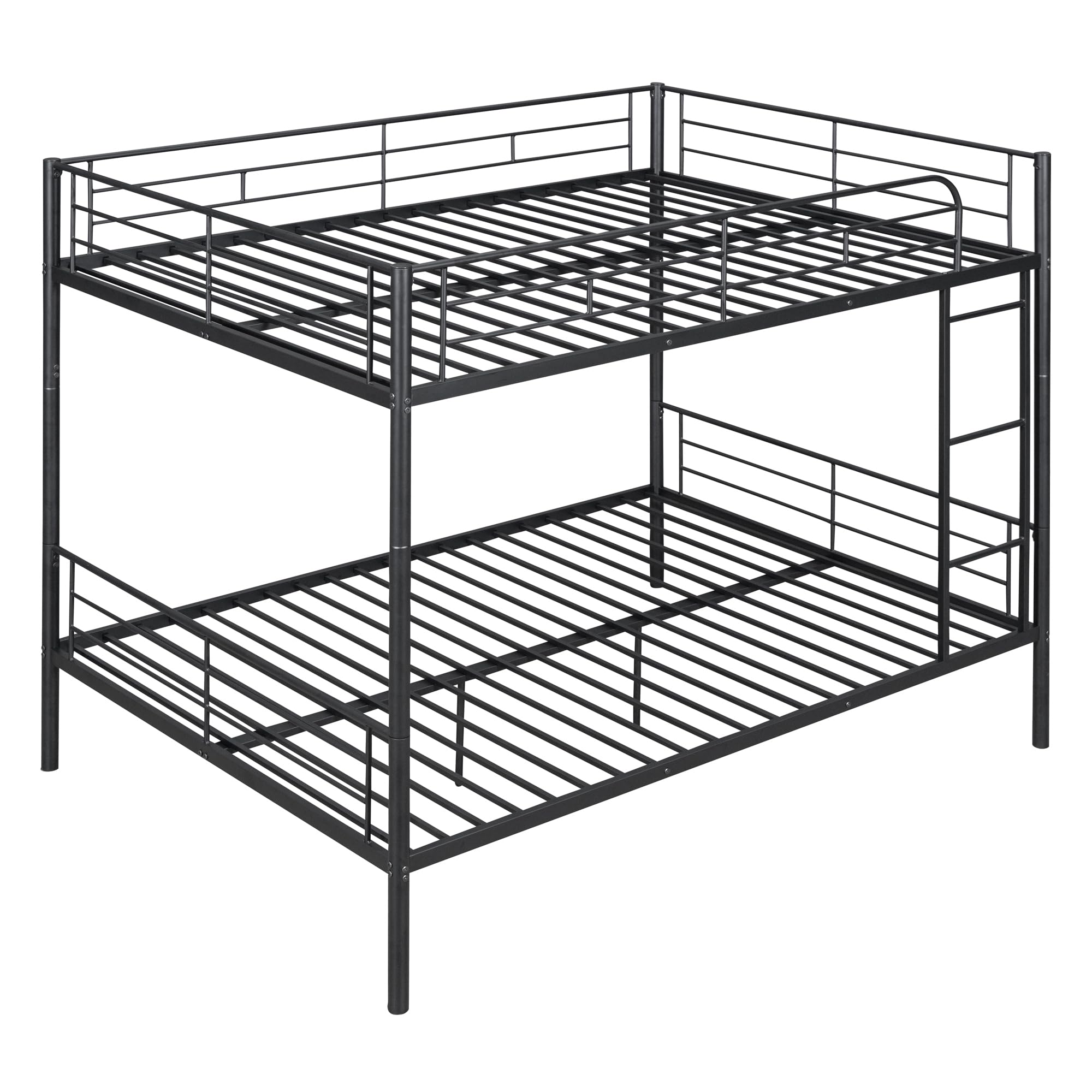 DNYN Twin Size Loft Bed with Desk & Storage Drawers& Table Set for Kids Bedroom,Covertible Twin-Over-Twin Bunkbeds Design,Easy Assemble & Space Saving & No Box Spring Needed,for Small Space, Black