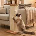 PETKARAY Couch Corner Cat Scratcher, 28.5" Sisal Scratching Post for Cats | Corner Wall Scratch Pad for Furniture Protection, Large Vertical Cat Scratching Post with Plush Base